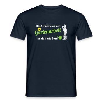 Gartenarbeit Gärtner Hobbygärtner Spruch Garten - Männer T-Shirt - Navy - Vorne - AI Model Male 178 light (178cm)