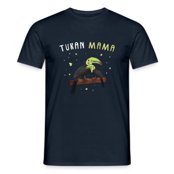 Toucan Mama - Men's T-Shirt - navy - Front - AI Model Male 178 light (178cm)