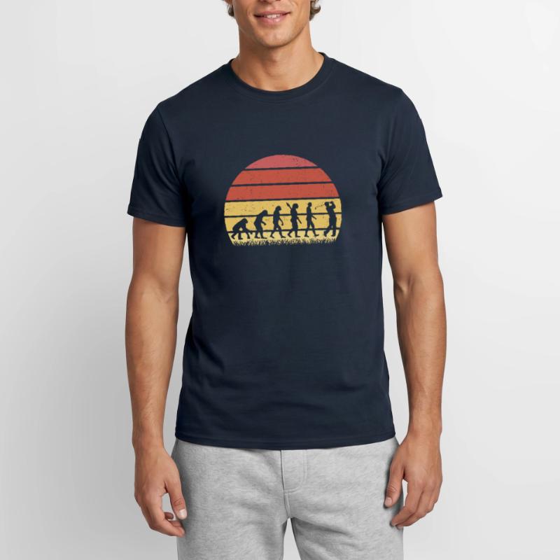 Evolution Graphic Golfer Golf Player Golfing Golf Männer T-Shirt