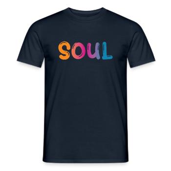 Soul - Männer T-Shirt - Navy - Vorne - AI Model Male 178 light (178cm)