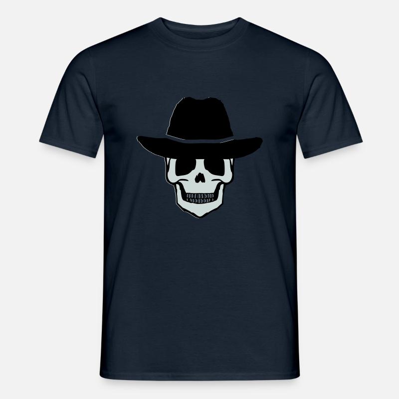 Cowboy Skull - Männer T-Shirt - Navy