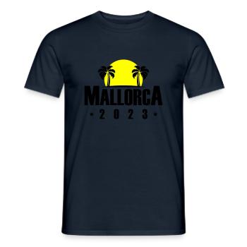 Majorque 2023 - T-shirt homme - marine - Devant - AI Model Male 178 light (178cm)