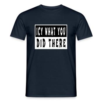 present awkward fun beard gang dinosaurs - Männer T-Shirt - Navy - Vorne - AI Model Male 178 light (178cm)