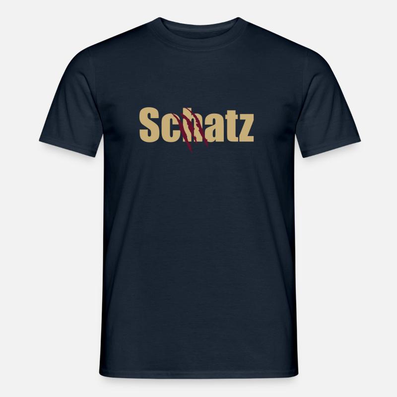 Schatz -Ehemann - Partner - Freund - Beziehung - Männer T-Shirt - Navy