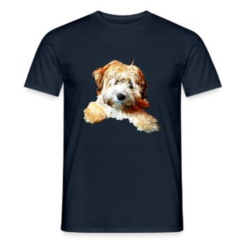 Havaneser - Männer T-Shirt - Navy - Vorne - AI Model Male 178 light (178cm)