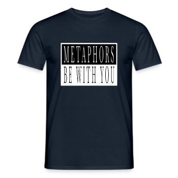bookworm birthday present idea gift idea article - Men's T-Shirt - navy - Front - AI Model Male 178 light (178cm)