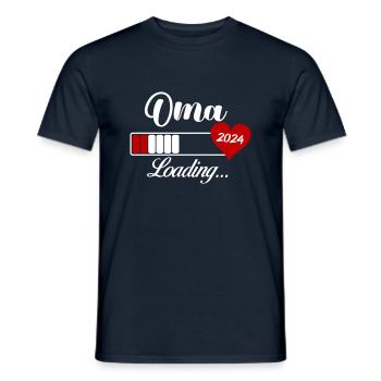 Granny Loading 2024 - Men's T-Shirt - navy - Front - AI Model Male 178 light (178cm)
