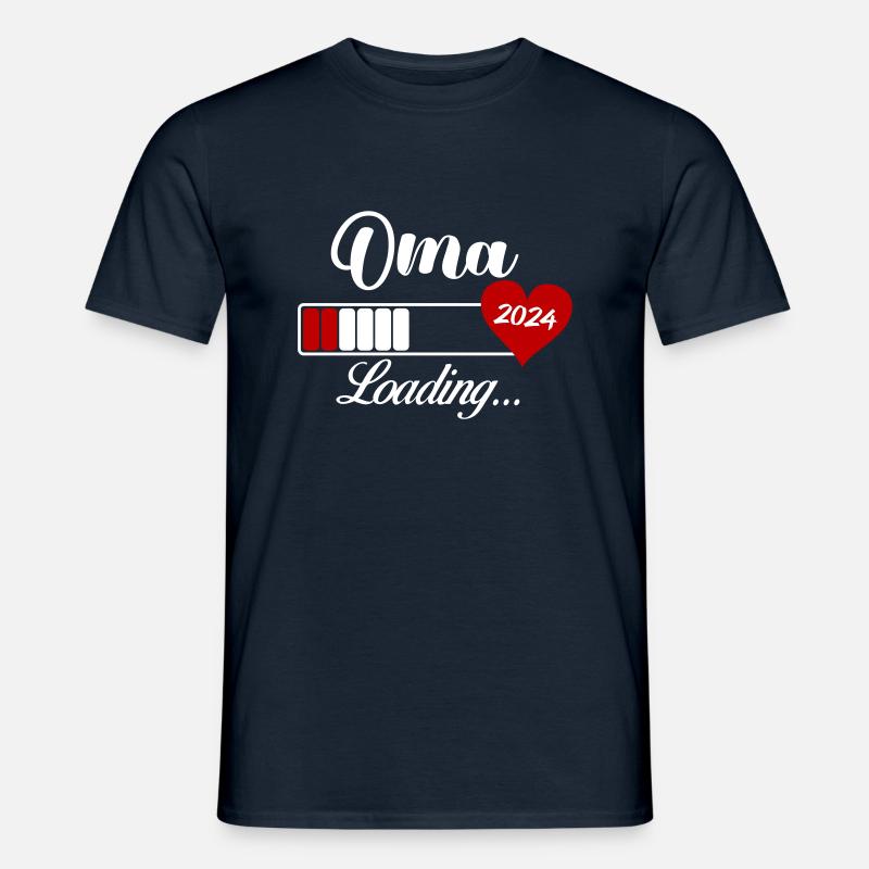 oma loading 2024 - Männer T-Shirt - Navy