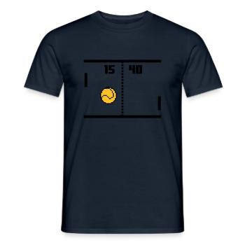 Retro Tennis - Männer T-Shirt - Navy - Vorne - AI Model Male 178 light (178cm)