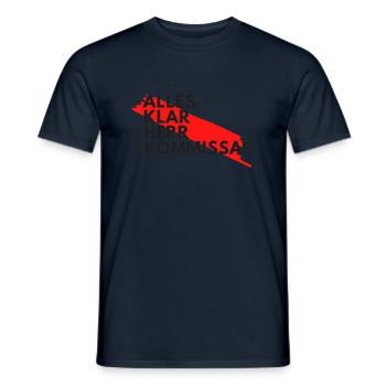 Alles klar Herr Kommissar - Männer T-Shirt - Navy - Vorne - AI Model Male 178 light (178cm)