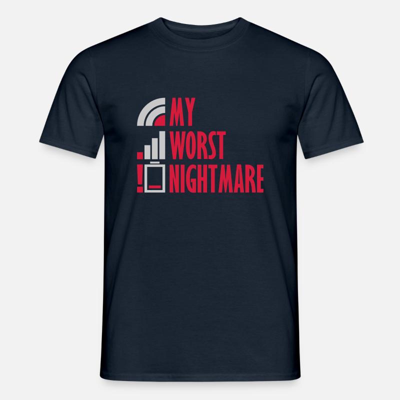 My worst nightmare Logos - Männer T-Shirt - Navy