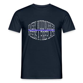 aaron carpenter tshirts dad arborists cutter - Männer T-Shirt - Navy - Vorne - AI Model Male 178 light (178cm)