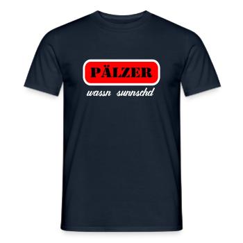 pälzer - Männer T-Shirt - Navy - Vorne - AI Model Male 178 light (178cm)