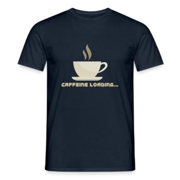 Caffeine Loading - Männer T-Shirt - Navy - Vorne - AI Model Male 178 light (178cm)