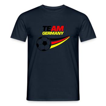 Team Germany Soccer - Men's T-Shirt - navy - Front - AI Model Male 178 light (178cm)