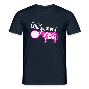 Kuh Kaugummi Kühe - Männer T-Shirt - Navy - Vorne - AI Model Male 178 light (178cm)