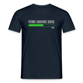 Future Vintage Retro Assistant Dental Surgery - Men's T-Shirt - navy - Front - AI Model Male 178 light (178cm)