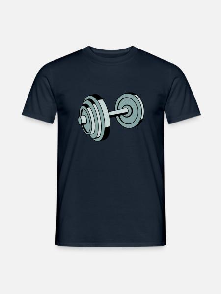 masterfitness_hantel_3fbg - Men's T-Shirt - navy