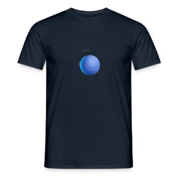 balle. - T-shirt homme - marine - Devant - AI Model Male 178 light (178cm)
