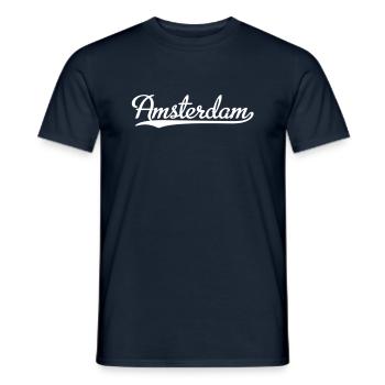 Amsterdam - T-shirt homme - marine - Devant - AI Model Male 178 light (178cm)