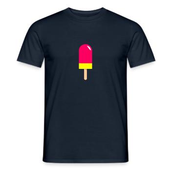 Popsicle - Men's T-Shirt - navy - Front - AI Model Male 178 light (178cm)
