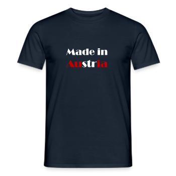Made in Austria 2 - Männer T-Shirt - Navy - Vorne - AI Model Male 178 light (178cm)