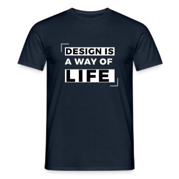 Design - Männer T-Shirt - Navy - Vorne - AI Model Male 178 light (178cm)