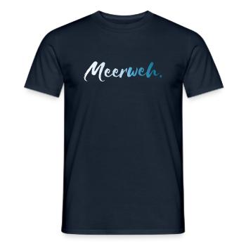 Le mal de mer. - T-shirt homme - marine - Devant - AI Model Male 178 light (178cm)