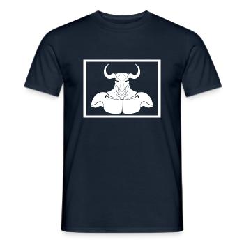 Triathlon Natation Vélo Run Marathon - T-shirt homme - marine - Devant - AI Model Male 178 light (178cm)