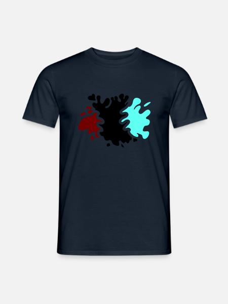 Farbklecks - Männer T-Shirt - Navy