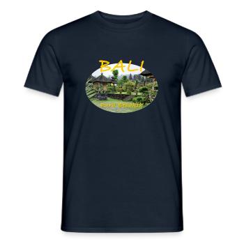 Bali Mother Temple - Men's T-Shirt - navy - Front - AI Model Male 178 light (178cm)