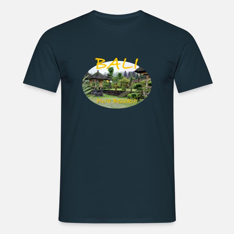 Bali Muttertempel - Männer T-Shirt - Navy