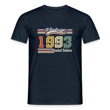 1993-Geburtstagsgeschenk. Fantastisch seit 1993 - Männer T-Shirt - Navy - Vorne - AI Model Male 178 light (178cm)