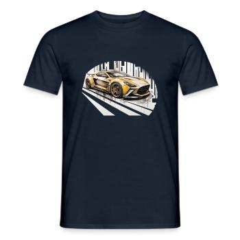 sport car - Männer T-Shirt - Navy - Vorne - AI Model Male 178 light (178cm)