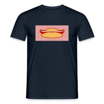 Hot Dog - Männer T-Shirt - Navy - Vorne - AI Model Male 178 light (178cm)