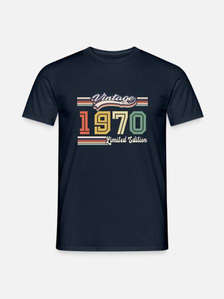 Awesome 1970 Birthday Gift Since 1970 Came - Men's T-Shirt - navy