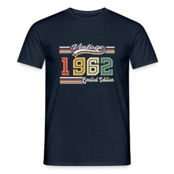 Cadeau D'anniversaire 1962 Génial Depuis 1962 vint - T-shirt homme - marine - Devant - AI Model Male 178 light (178cm)