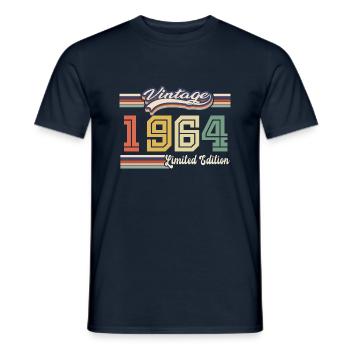 Cadeau D'anniversaire 1964 Génial Depuis 1964 vint - T-shirt homme - marine - Devant - AI Model Male 178 light (178cm)