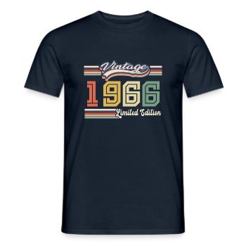 Cadeau D'anniversaire 1966 Génial Depuis 1966 vint - T-shirt homme - marine - Devant - AI Model Male 178 light (178cm)