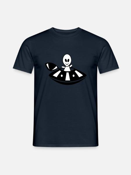 OVNI extraterrestre - T-shirt homme - marine