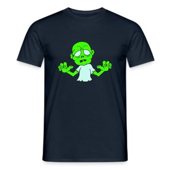 Zombie - Männer T-Shirt - Navy - Vorne - AI Model Male 178 light (178cm)