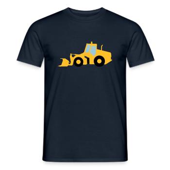 Radlader - Männer T-Shirt - Navy - Vorne - AI Model Male 178 light (178cm)