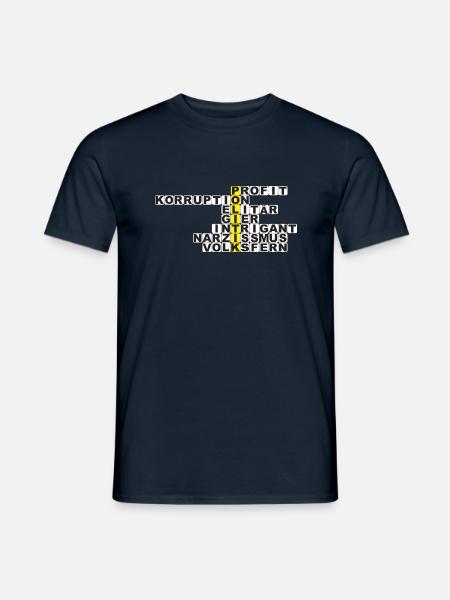 Politik - Männer T-Shirt - Navy