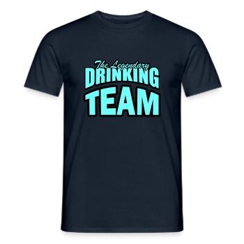 drinking team - Männer T-Shirt - Navy - Vorne - AI Model Male 178 light (178cm)