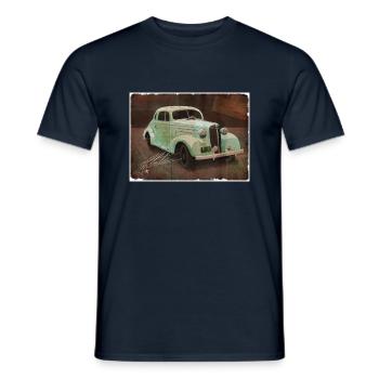 Vintage Car - Men's T-Shirt - navy - Front - AI Model Male 178 light (178cm)