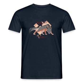 Mystic Fox - Men's T-Shirt - navy - Front - AI Model Male 178 light (178cm)