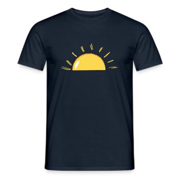 Sunshine - Men's T-Shirt - navy - Front - AI Model Male 178 light (178cm)
