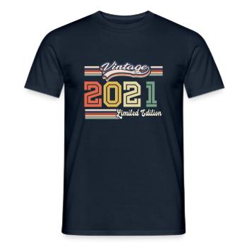 Awesome 2021 birthday gift since 2021 came - Men's T-Shirt - navy - Front - AI Model Male 178 light (178cm)