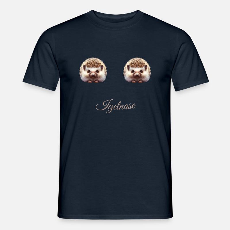 Igel nase - Männer T-Shirt - Navy