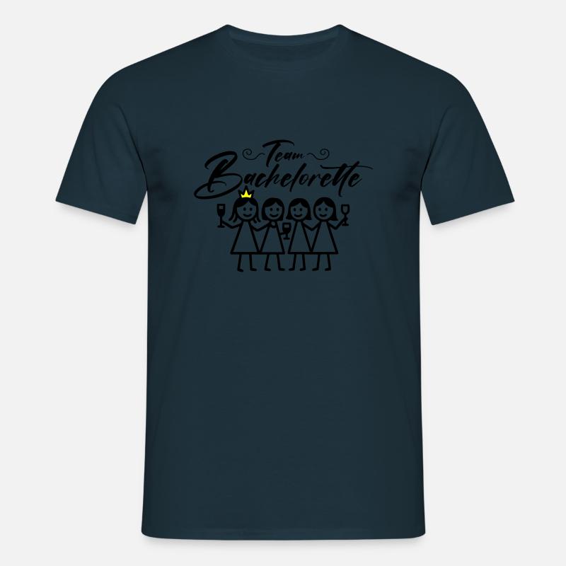 Bachelorette Team Girls - Men's T-Shirt - navy